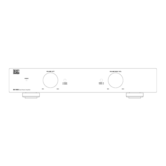 BC Acoustique EX502 Mode D'emploi