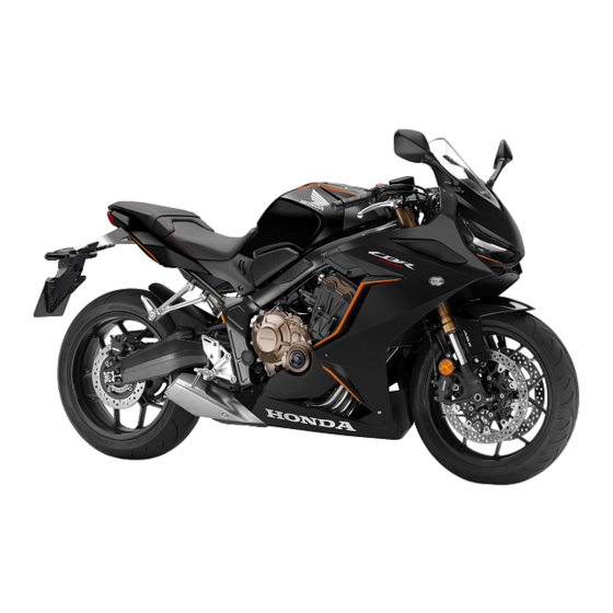 Honda CBR650R Manuel Du Propriétaire
