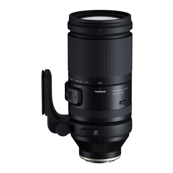 Tamron 150-500mm F/5-6.7 Di III VC VXD Mode D'emploi