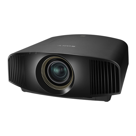 Sony VPL-VW695ES Guide De Référence Rapide