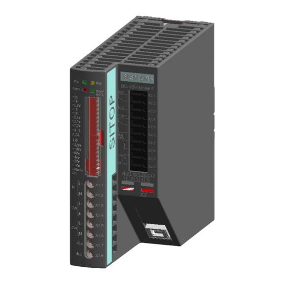 Siemens SITOP DC UPS 15 6EP1931-2EC21 Manuel D'utilisation