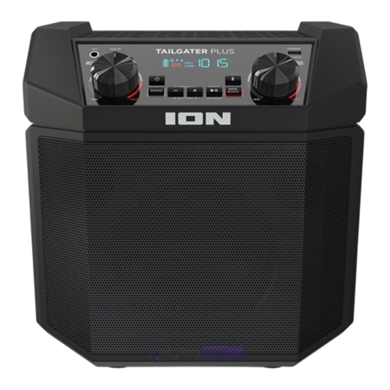 ION Tailgater Plus Guide D'utilisation Rapide