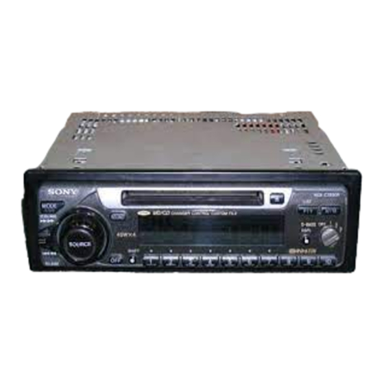 Sony MDX-C7890R Mode D'emploi