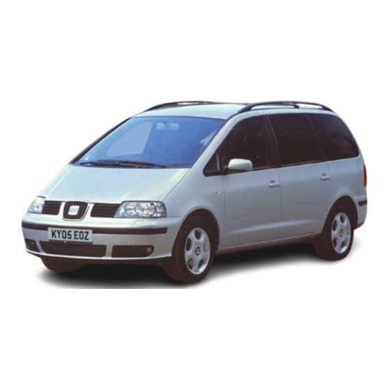 Seat Alhambra 2003 Manuel D'instructions