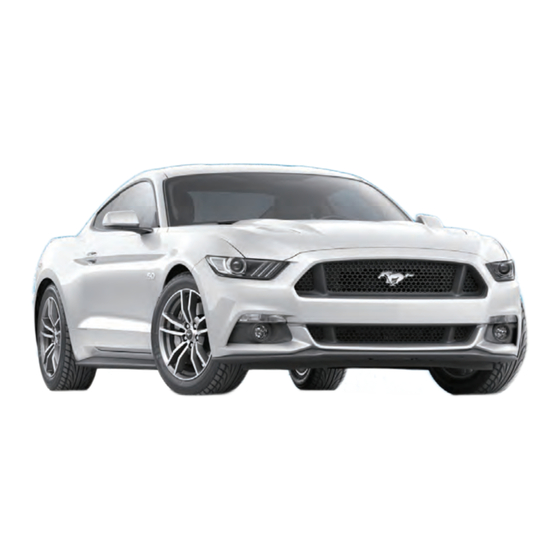 Ford MUSTANG 2016 Manuel Du Conducteur