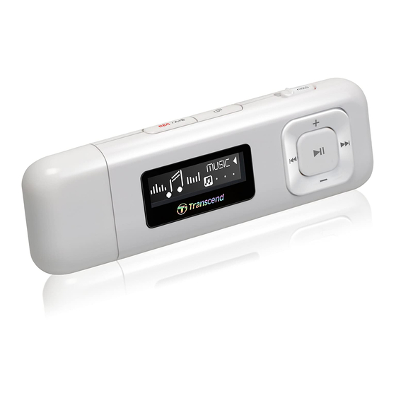 Transcend MP330 Manuel De L'utilisateur