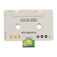 König Electronic MP3-CASSETTE10 Mode D'emploi