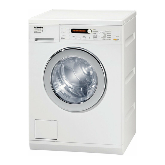 Miele W 5780 Mode D'emploi