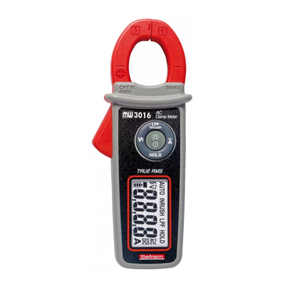 SEFRAM MW3016 Notice D'utilisation