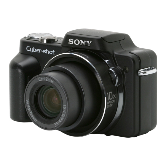 Sony Cyber-shot DSC-H10 Mode D'emploi