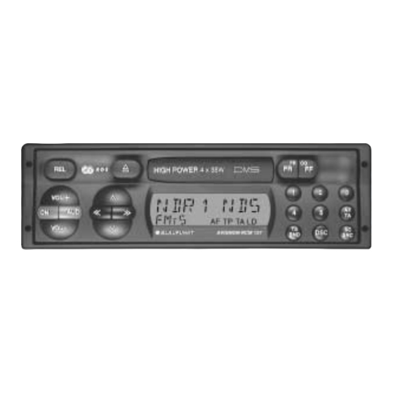 Blaupunkt Avignon RCM 127 Notice D'emploi