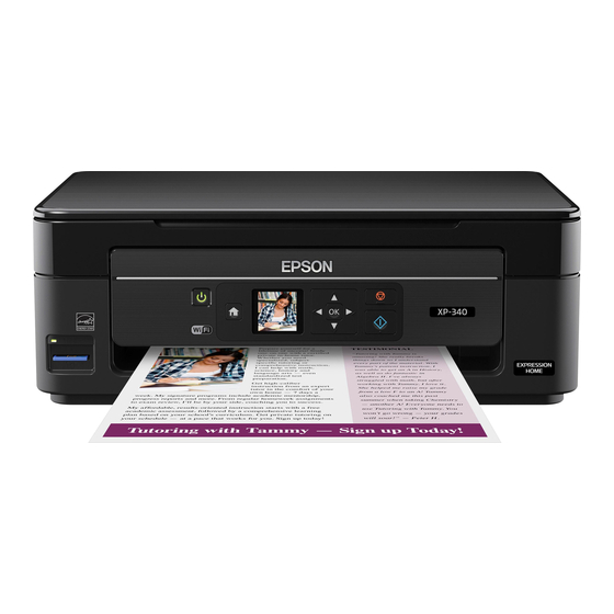 Epson XP-340 Guide Rapide