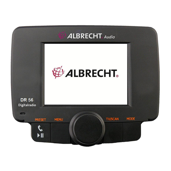 Albrecht Audio DR 56 Guide D'utilisateur