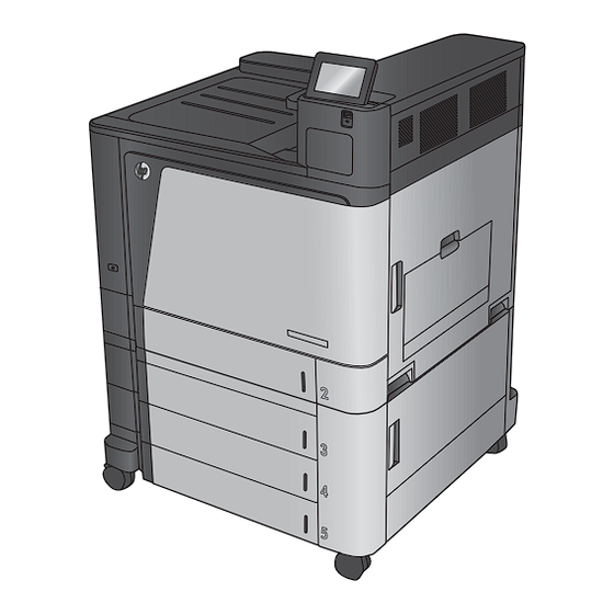 HP COLOR LASERJET ENTERPRISE M855 Guide De L'utilisateur