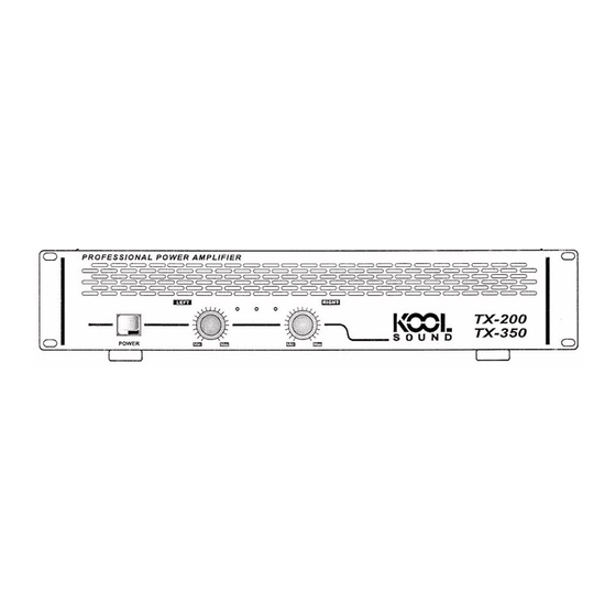 KOOL SOUND TX-200 Mode D'emploi