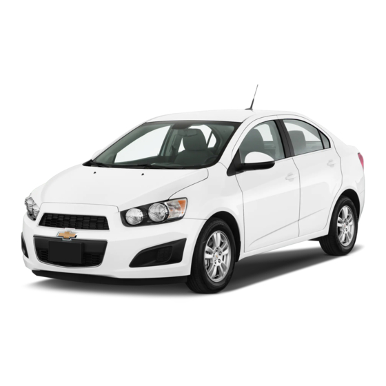 Chevrolet Sonic 2015 Guide Du Propriétaire