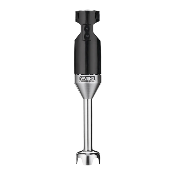 Waring Commercial WSB33X Manuel D'utilisation