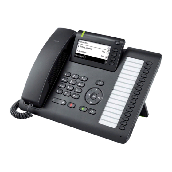 Unify OpenScape Desk Phone CP400 Mode D'emploi