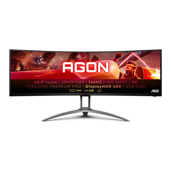 AOC AGON AG493QCX Manuels