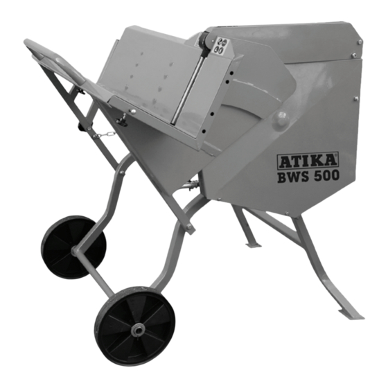 ATIKA BWS 500 Notice Originale - Consignes De Sécurité - Pièces De Rechange