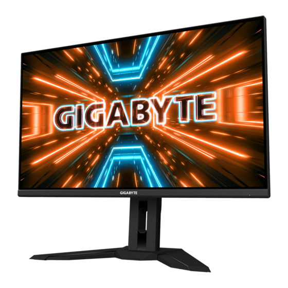 Gigabyte M32Q Mode D'emploi