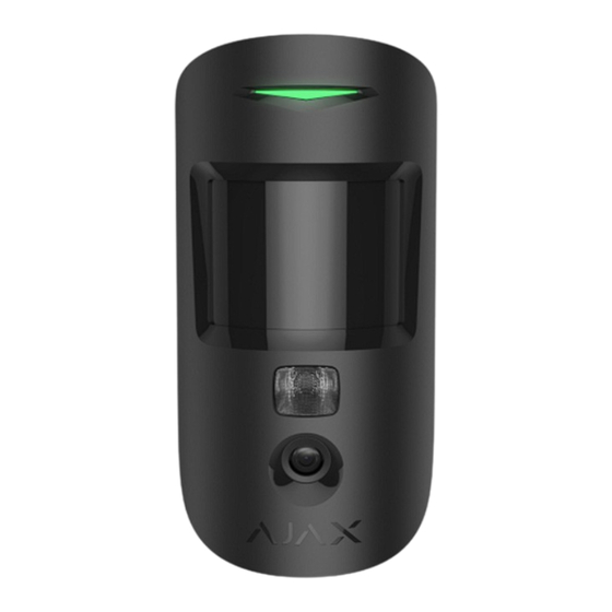AJAX Jeweller MotionCam PhOD Manuel Utilisateur