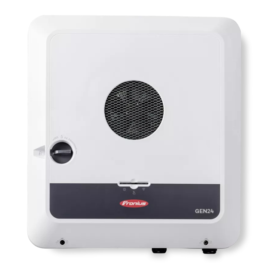 Fronius Symo GEN24 6.0 SC Mode D'emploi