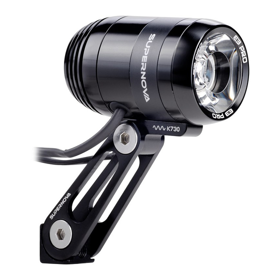 SUPERNOVA E3 Tail Light 2 Mode D'emploi