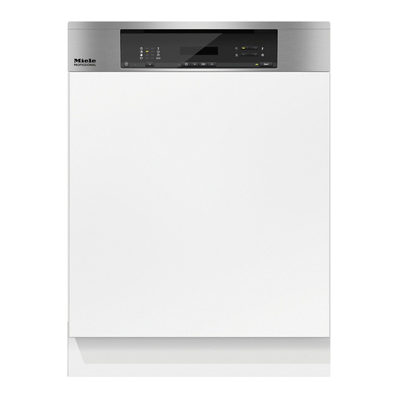 Miele professional PG 8130 Mode D'emploi