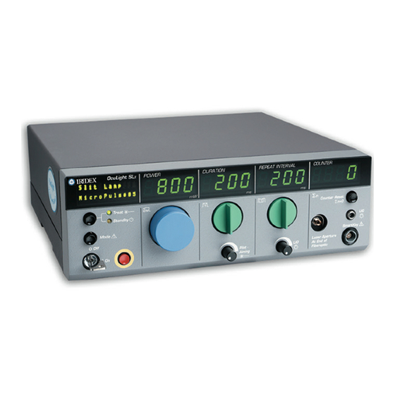 IRIDEX OcuLight SL Manuel D'utilisation