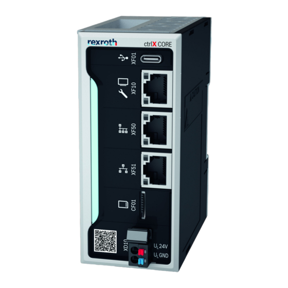 Bosch Rexroth ctrlX CORE Mode D'emploi