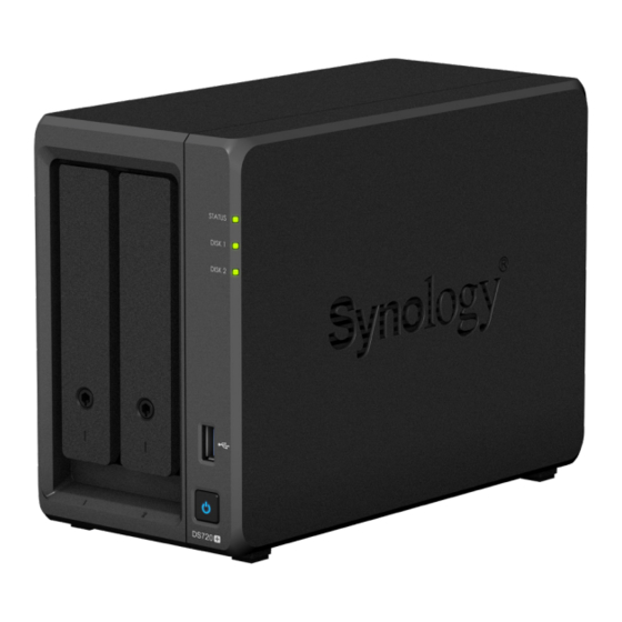 Synology NAS DS720+ Guide D'installation Matérielle