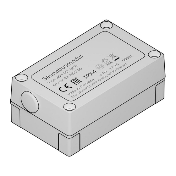 EOS Modbus Home SBM-GLT-MOD Notice De Montage Et D'utilisation