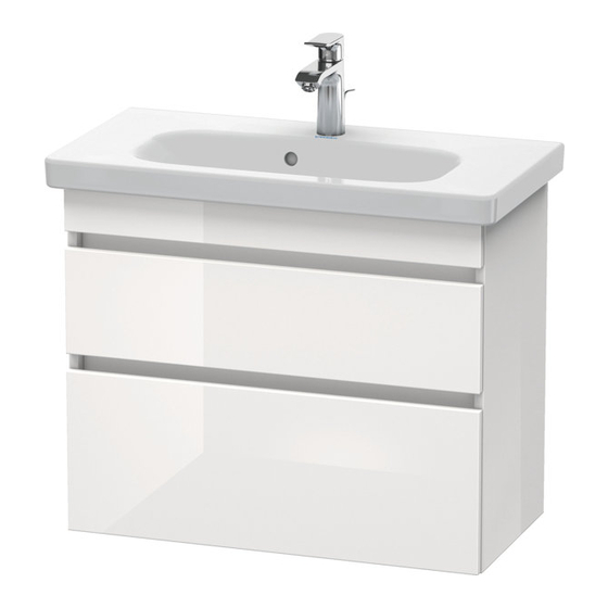 DURAVIT DuraStyle DS 6499 Notice De Montage