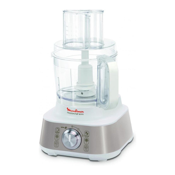 Moulinex masterchef 8000 Mode D'emploi