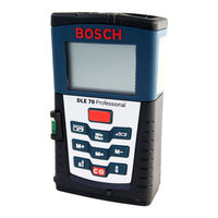 Bosch DLE 70 Professional Notice Originale