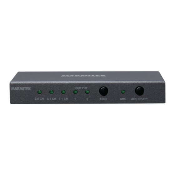 Marmitek Connect AE24 UHD 2.0 Guide Utilisateur
