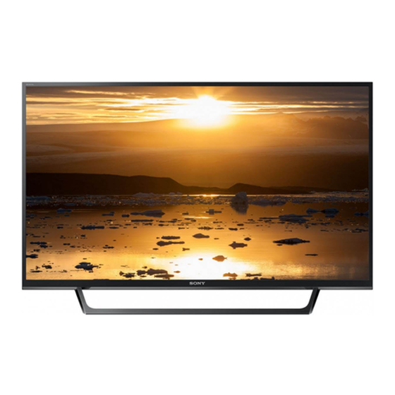 Sony BRAVIA KDL-49WE6 Série Guide D'installation