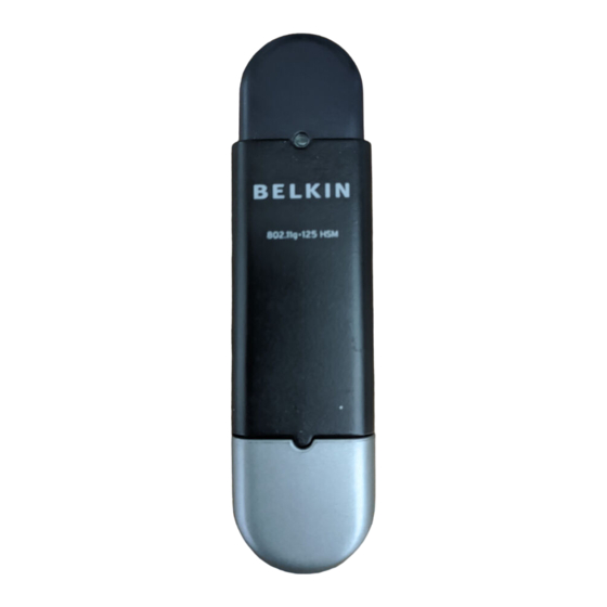 Belkin F5D7051 Manuel De L'utilisateur