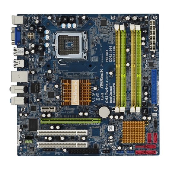 ASROCK G43Twins-FullHD Mode D'emploi