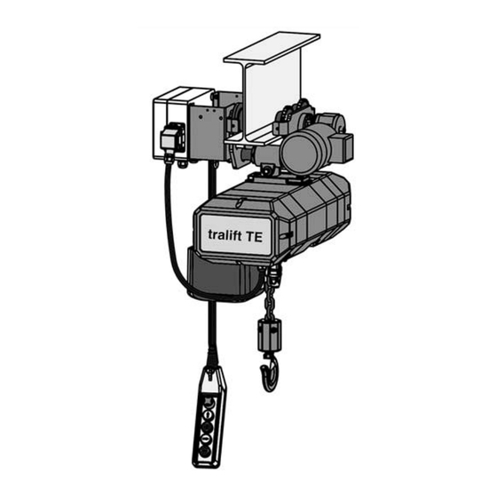 Tractel Group tralift TE Manuel D'utilisation
