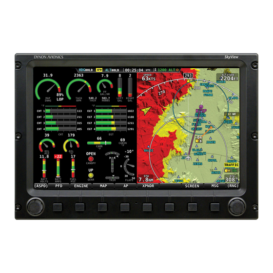 Dynon Avionics SkyView SV-D700 Manuel D'utilisation