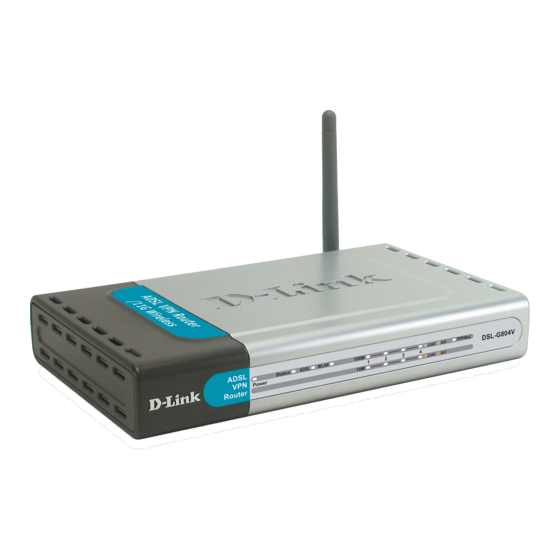 D-Link DSL-G804V Guide D'installation Rapide