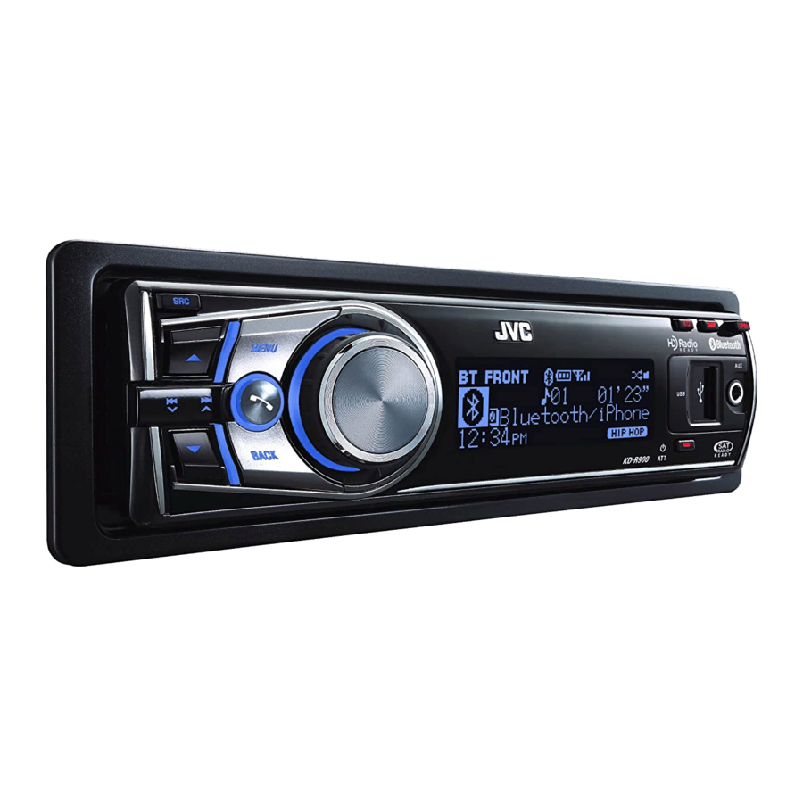 JVC KD-R900 Manuel D'installation/Raccordement