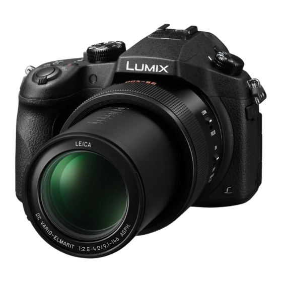 Panasonic Lumix DMC-FZ1000 Mode D'emploi De Base