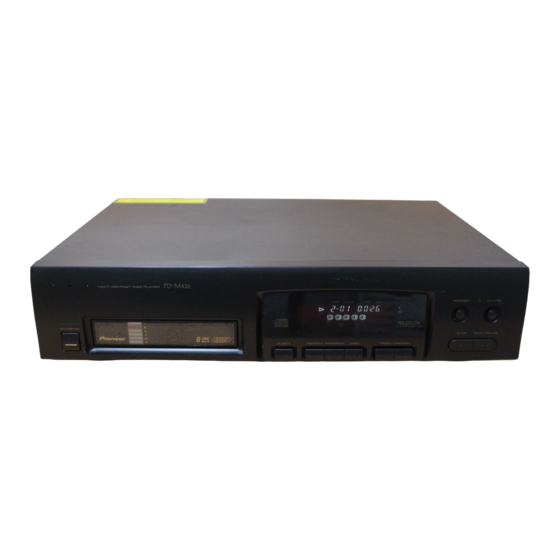 Pioneer PD-M406A Mode D'emploi