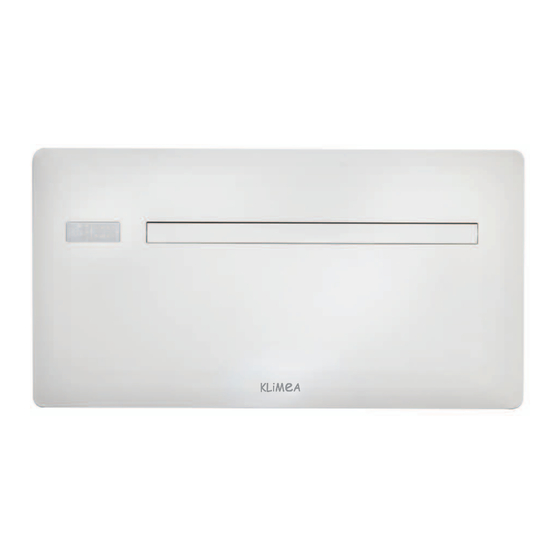 KLiMEA 1650 W Manuel De L'utilisateur