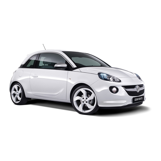 Opel ADAM 2014 Manuel D'utilisation