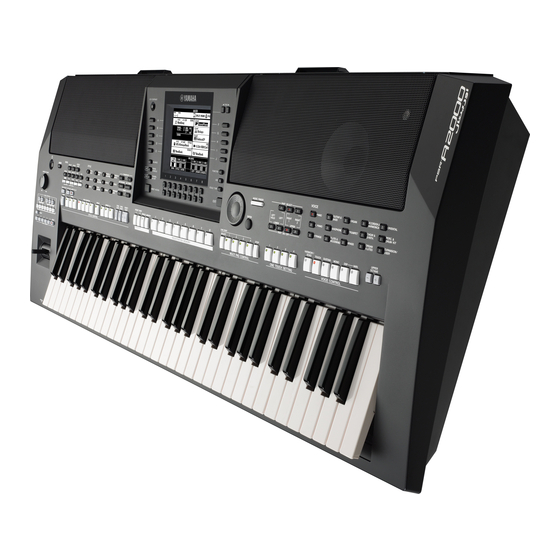 Yamaha PSR-A2000 Oriental Mode D'emploi