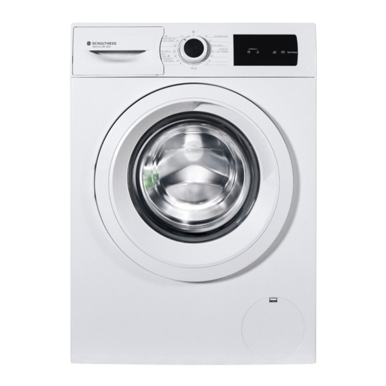 Schulthess SPIRIT ECO WA 4850 Manuel D'utilisation Et Notice D'installation